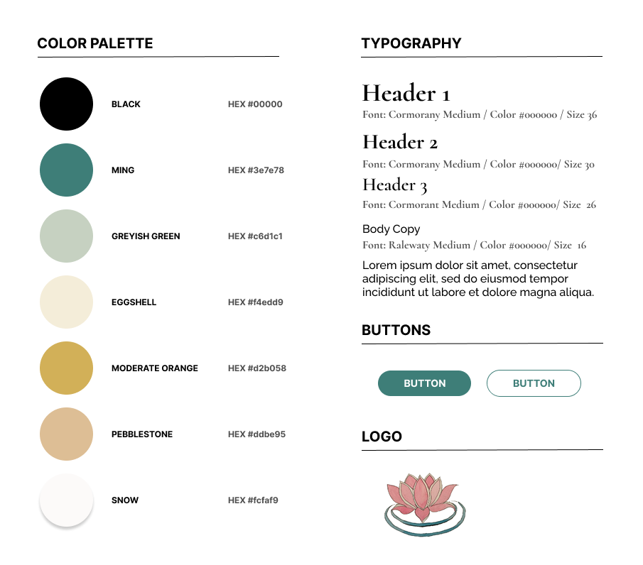 Polly Banerjee Counseling color palette, typography, and logo design system